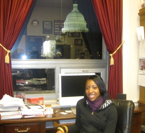 Me at Congressman Miller's desk
